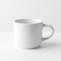 Classic white coffee mug – Minimalist ceramic mug for tea and coffee