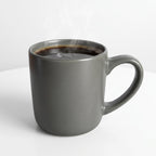 Elegant green stoneware coffee mug – 13 oz / 369 ml